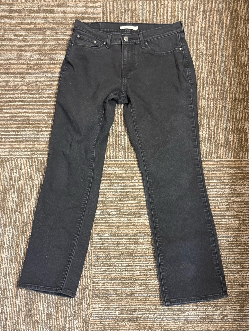 Levi's 505 Black Straight Jeans